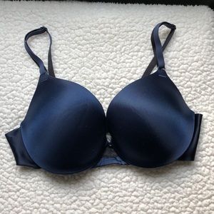 Navy and Black Push-Up Bra